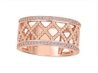 (0.004cttw)10K Rosegold Anniversary Band