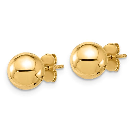 (4mm)YellowGold Ball Studs