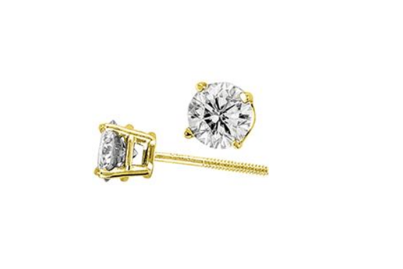 (.15cttw) Round Lab Grown Solitaire Diamond Studs