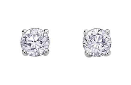 (.10cttw) Round Lab Grown Diamond Studs