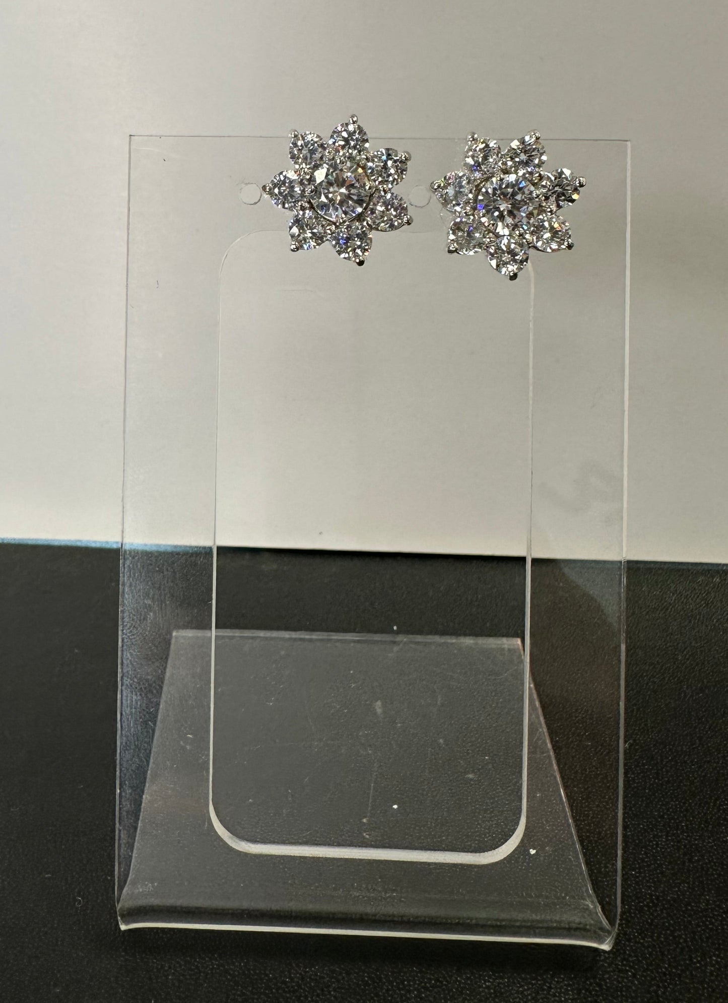 Sterling Silver Flower Jacket Stud Earrings