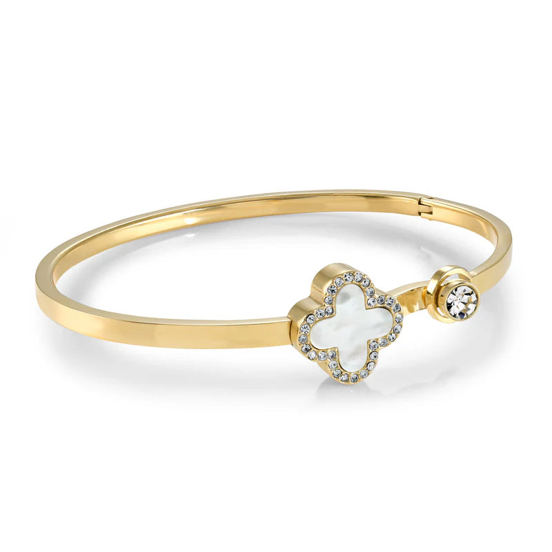 Italgem 3mm Lucky Clover Bangle