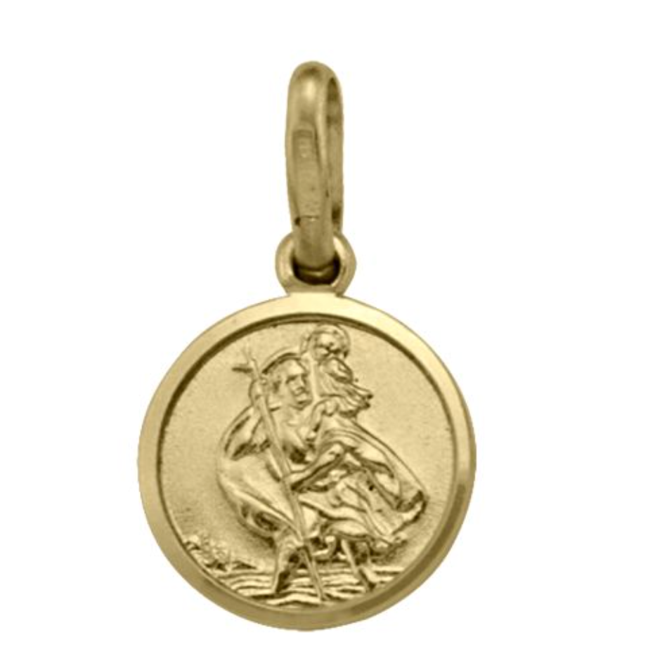 (Extra Small Round) St. Christopher