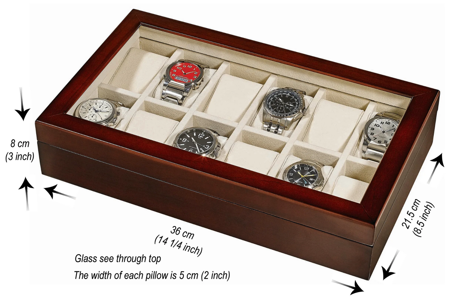 12 Slot Watch Box