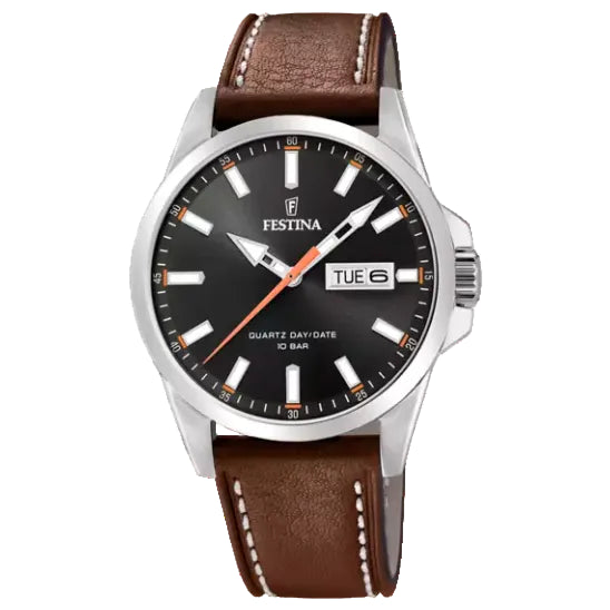 FESTINA CLASSICS LEATHER STRAP MEN'S WATCH F20358/2