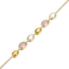 ELLE Sterling Siler Elle River Gemstones Bracelet