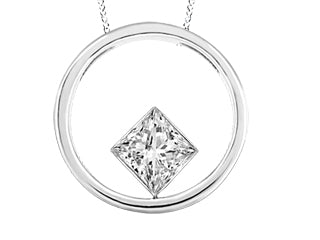 (0.12cttw)10K Whitegold and Diamond Necklace