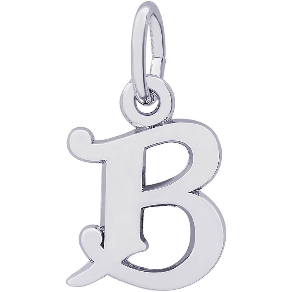 Rembrandt Charms Sterling Silver Initial B Charm
