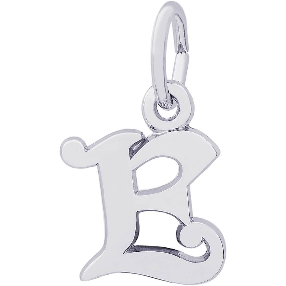 Rembrandt Charms Sterling Silver Initial E Charm