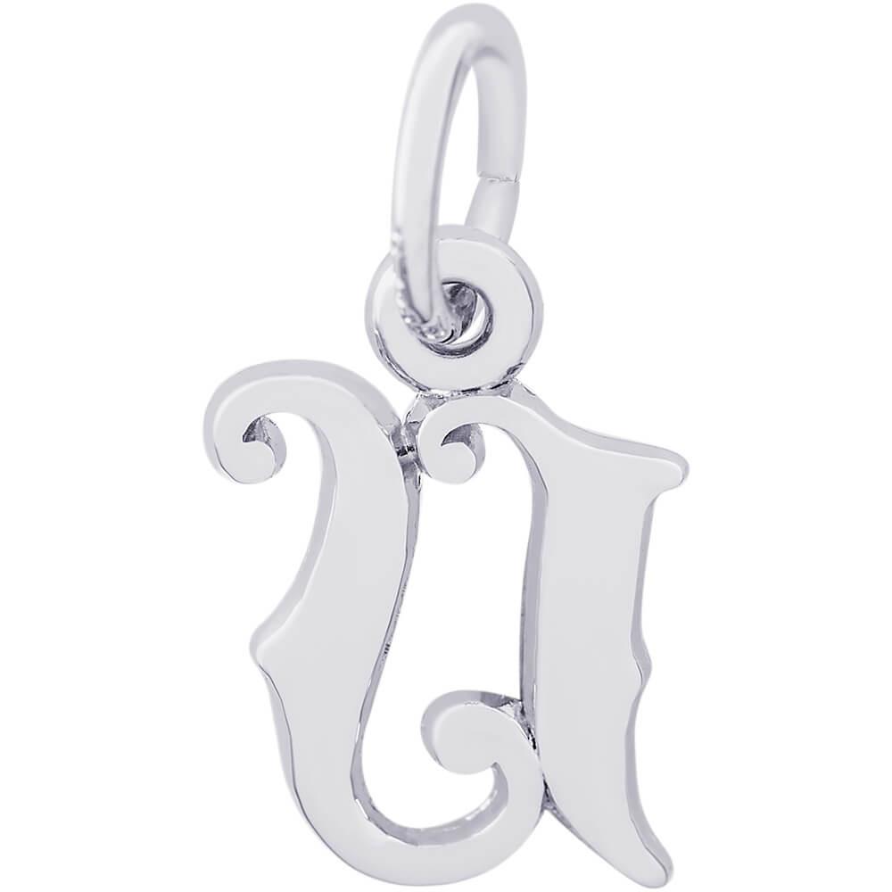 Rembrandt Charms Sterling Silver Initial U Charm