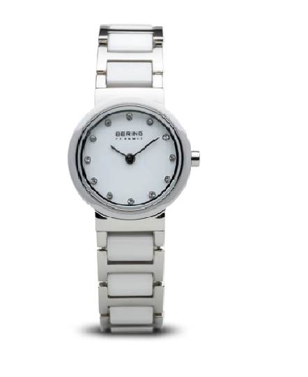 Bering Women White Ceramic and Steel 10725-754 – Jewels De Oro