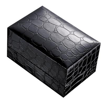 Black Onyx and Fiber Option Glass Cufflinks