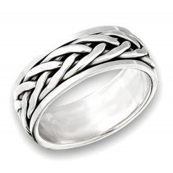 Interwoven Spinning Ring