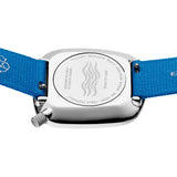 Bering Ladies Pebble Stainless Steel Watch In Silver/Blue I 18034-308