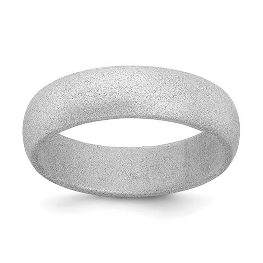 Silver Metallic Silicon 5.7MM Rings