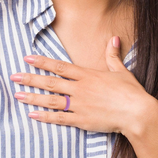 Purple Silicon 5.7MM Rings