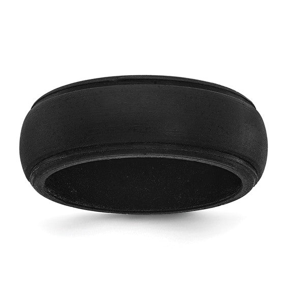 Black Silicon 8MM Rings