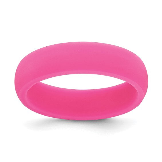 Pink Silicon 5.7MM Rings