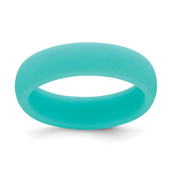 Teal Silicon 5.7MM Rings