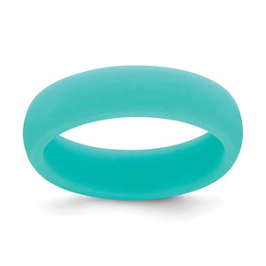 Teal Silicon 5.7MM Rings