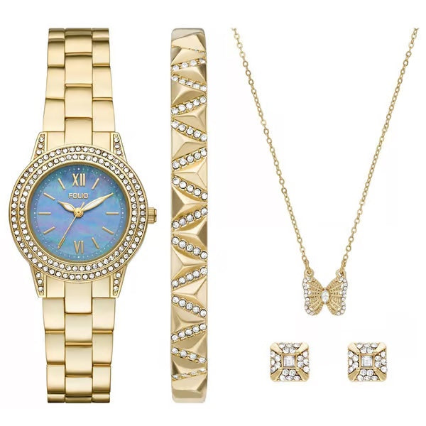 Radiant Elegance 4-Piece Folio Watch Set I FMDFL0466