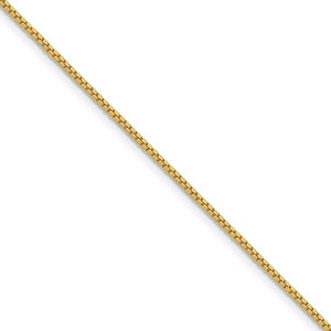 (0.6mm)10K  and 14K Yellowgold Box Chain 16 - 20 inches