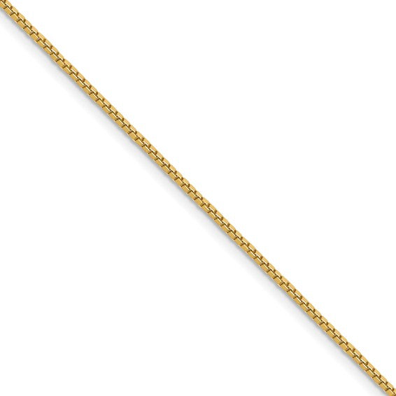 (1.5mm)10K Yellowgold Box 16 to 24 inches