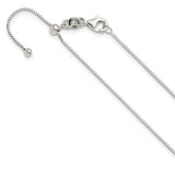 Sterling Silver Adjustable Box Chain " (1.5mm)