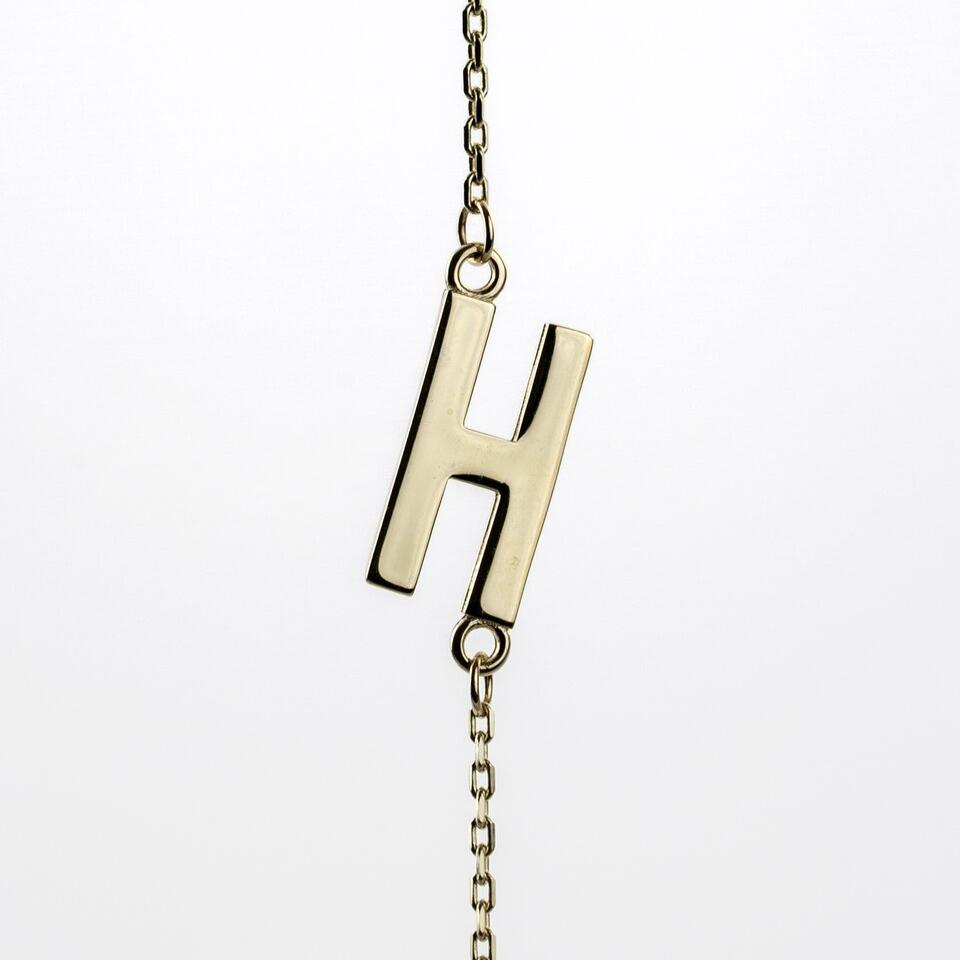 Yellow Gold Initial Necklace