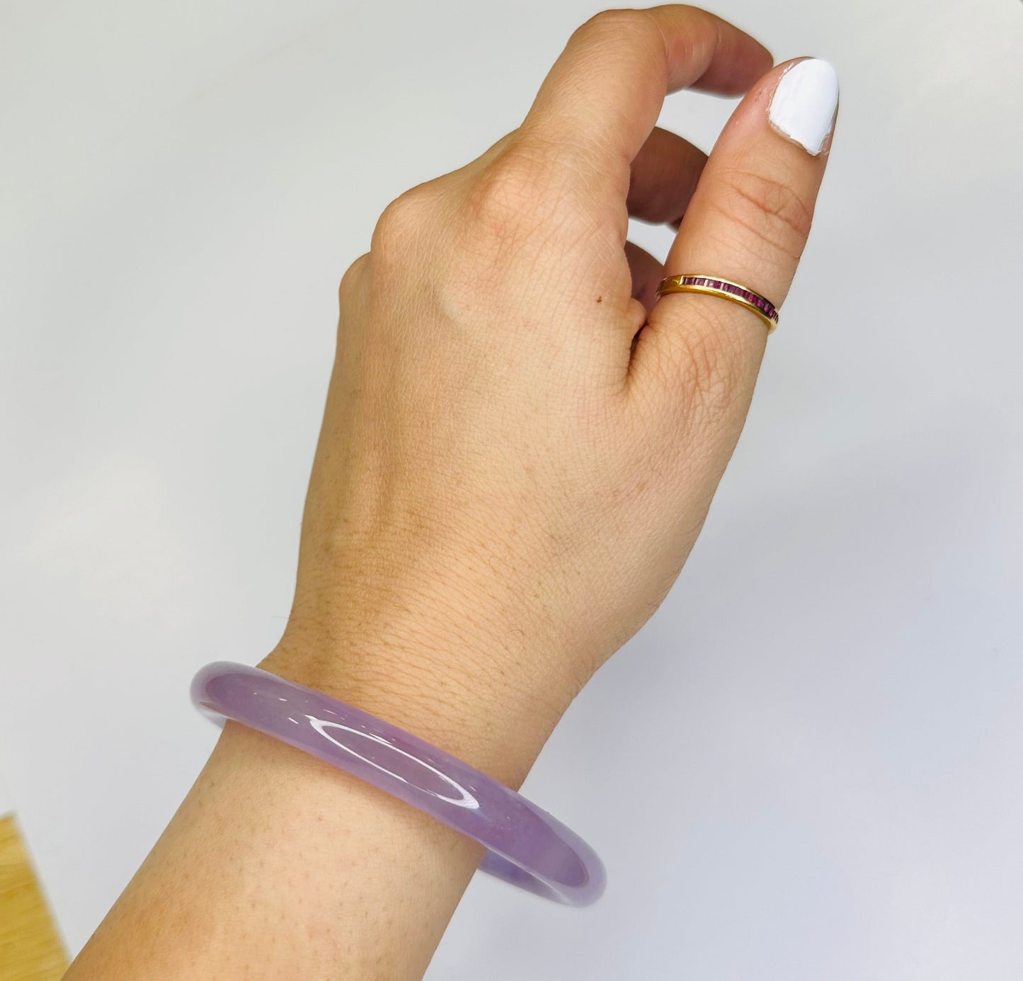 7mm Purple Jade Bangle