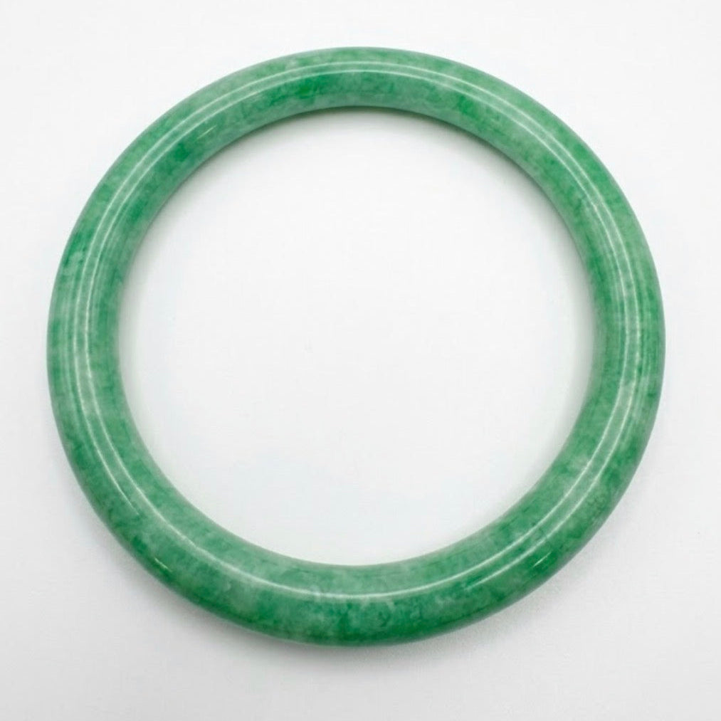 7.1mm Green Jade Bangle