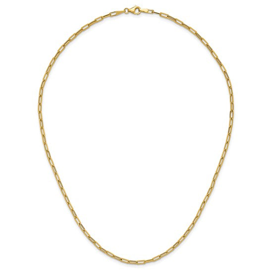 Yellowgold Paperclip Necklace