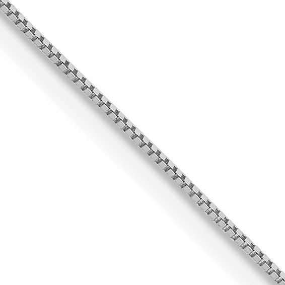 (Rhd-1.5mm) Sterling Silver Box Chain 16-30 inches