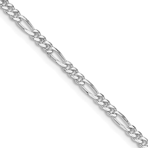 (3mm) Sterling Silver Figaro Chain 16-30 inches