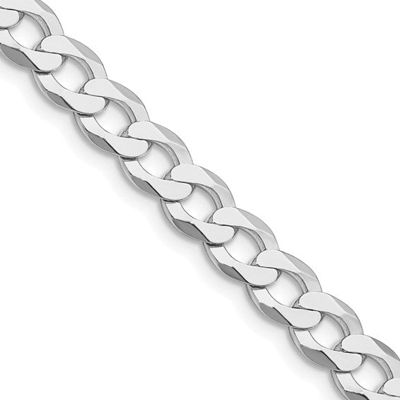 (6.7mm) Sterling Silver Curb Chain 18-30 inches