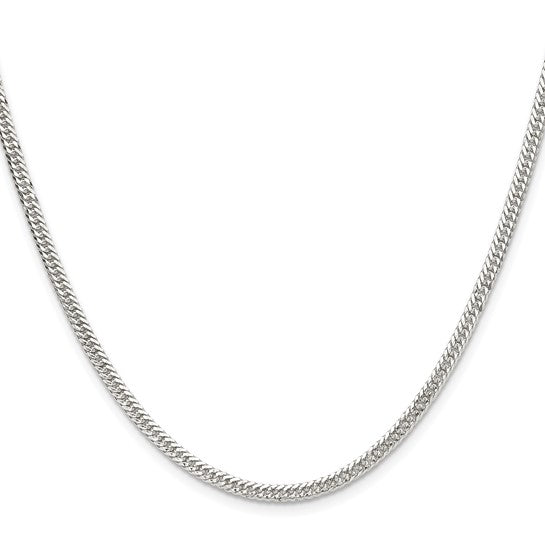 (2.1 mm)Sterling Silver Curb Chain 16-30 inches