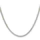 (2.1 mm)Sterling Silver Curb Chain 16-30 inches