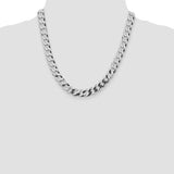 (9.5mm) Sterling Silver Curb Chain  20-30 inches