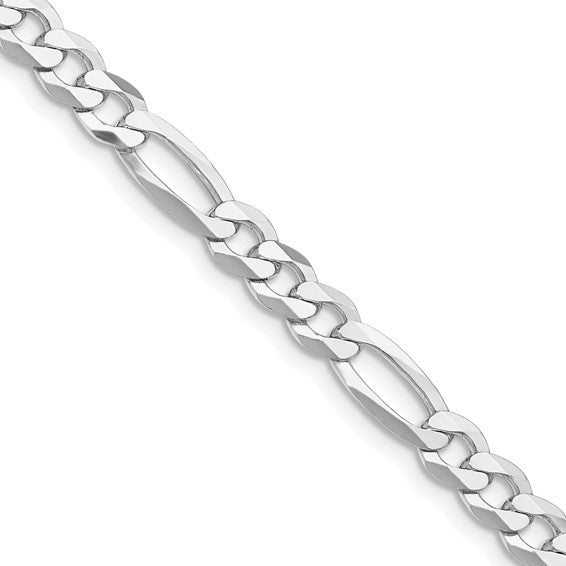 (5.4mm) Sterling Silver Figaro Chain 16-30 inches