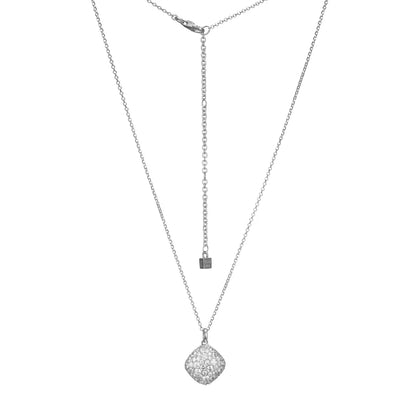 Elle Sterling Silver Glimmer Diamond Shape Necklace