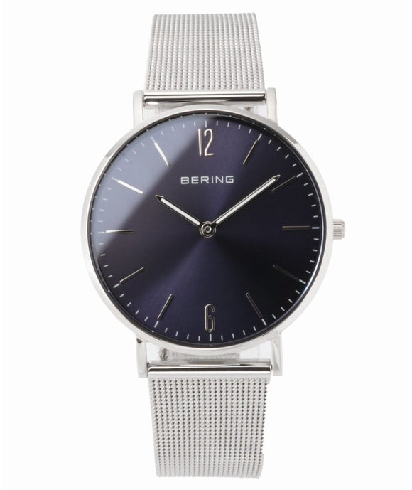 Bering Classic Blue dial Ultra Slim Stainless Steel  | 14236-007