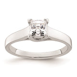 (0.51cttw) Lab Grown Princess Cut Diamond Ring