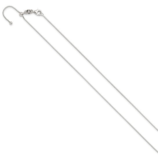 Sterling Silver Adjustable Box Chain 