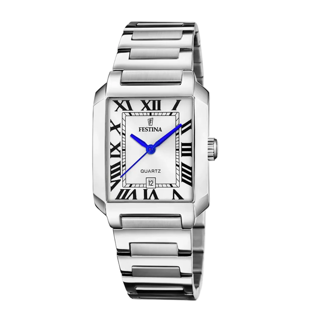 FESTINA SQUARE STAINLESS STEEL WATCH I 20679/1