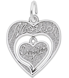 Rembrandt Charms Sterling Silver Mother and Daughter Charms