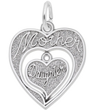 Rembrandt Charms Sterling Silver Mother and Daughter Charms