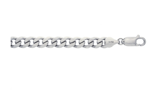 6.8mm Sterling Silver Curb Bracelet