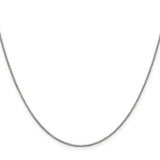 (2mm) Sterling Silver Box Chain 16-26 inches