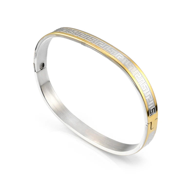 Italgem Greek Key Bangle Bracelet