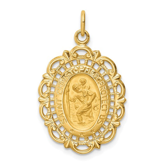 14k Oval St. Christopher